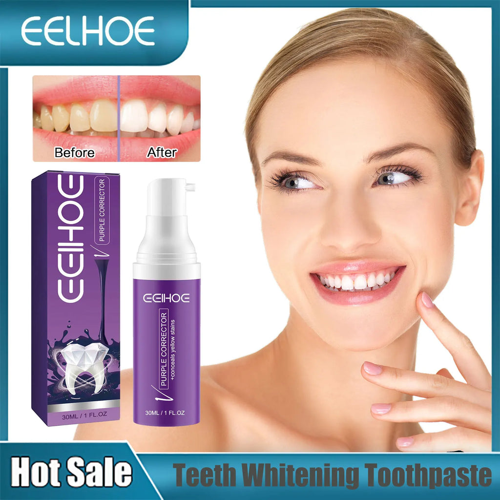 Purple Color Correcting Toothpaste – Stain Neutralizing