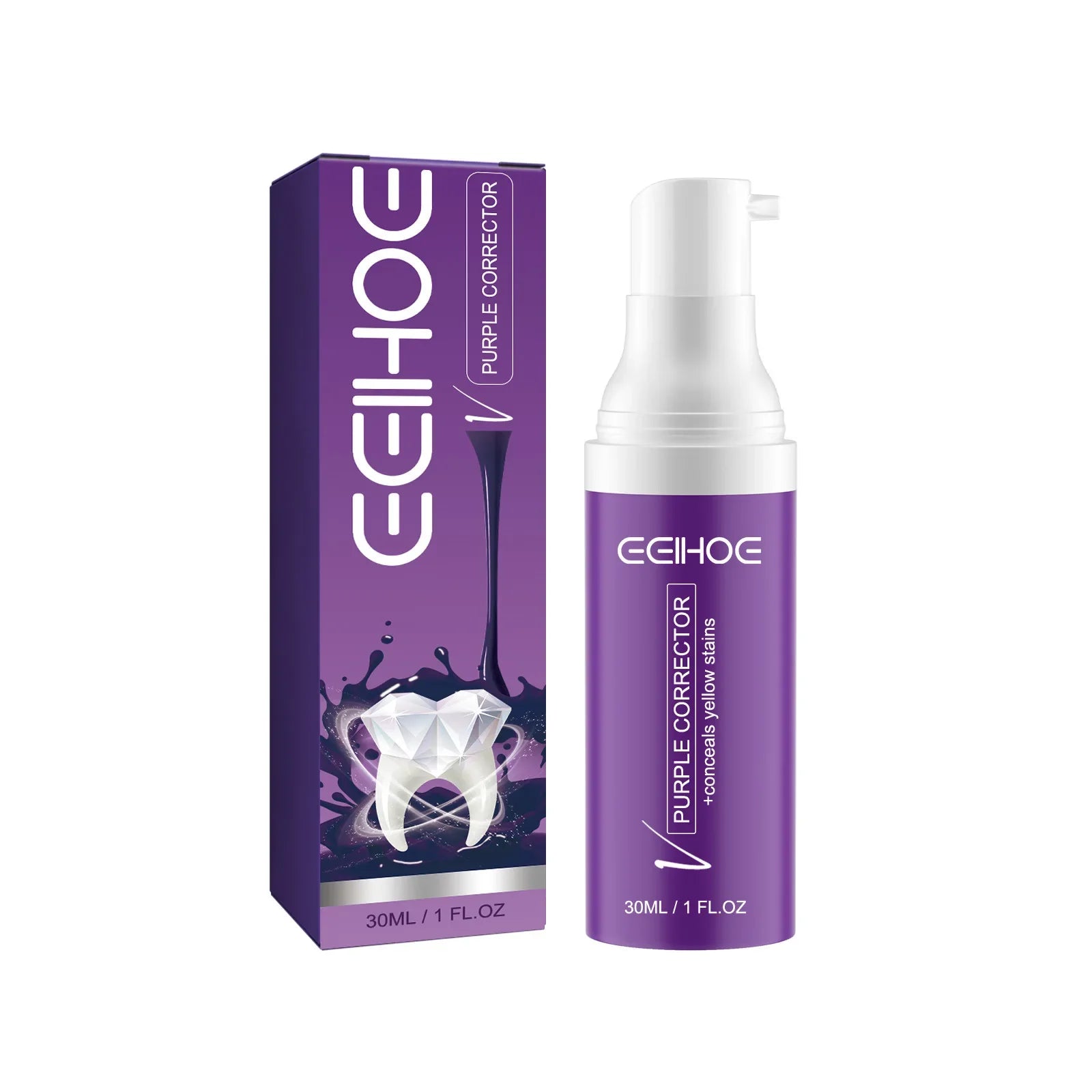 Purple Color Correcting Toothpaste – Stain Neutralizing