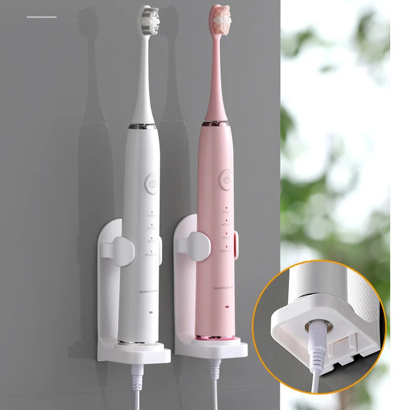 Electric Toothbrush Holder Wall Mount Toothbrush Stand Rack Wall Holder Space Saving Tooth Brush Holder For Bathroom Accessories